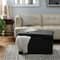 Simplify Faux Leather Double Folding Storage Ottoman